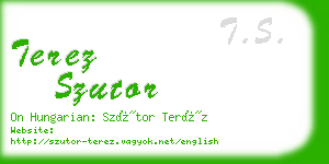 terez szutor business card